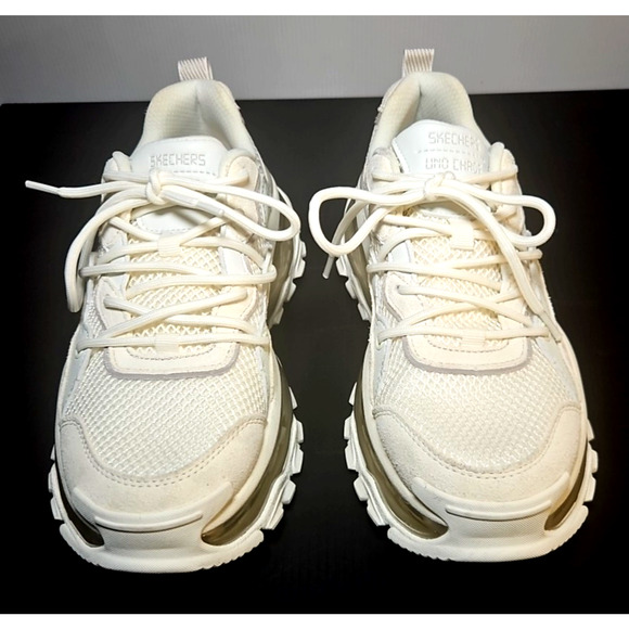 Size 7 Women’s Skechers Uno Chaos Athletic Sneakers 177935/White - Picture 2 of 7